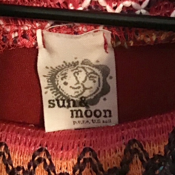 Sun & Moon rainbow cowl neckline sweater - Picture 5 of 6